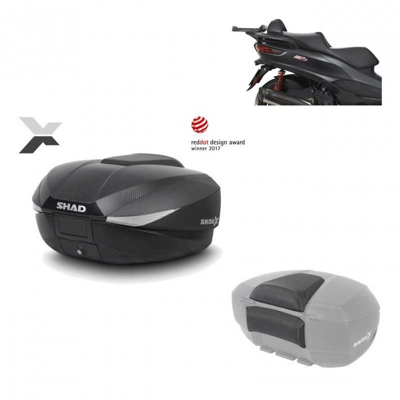 SHAD Baul trasero + herraje montaje respaldo de pasajero SH58X KIT-182363