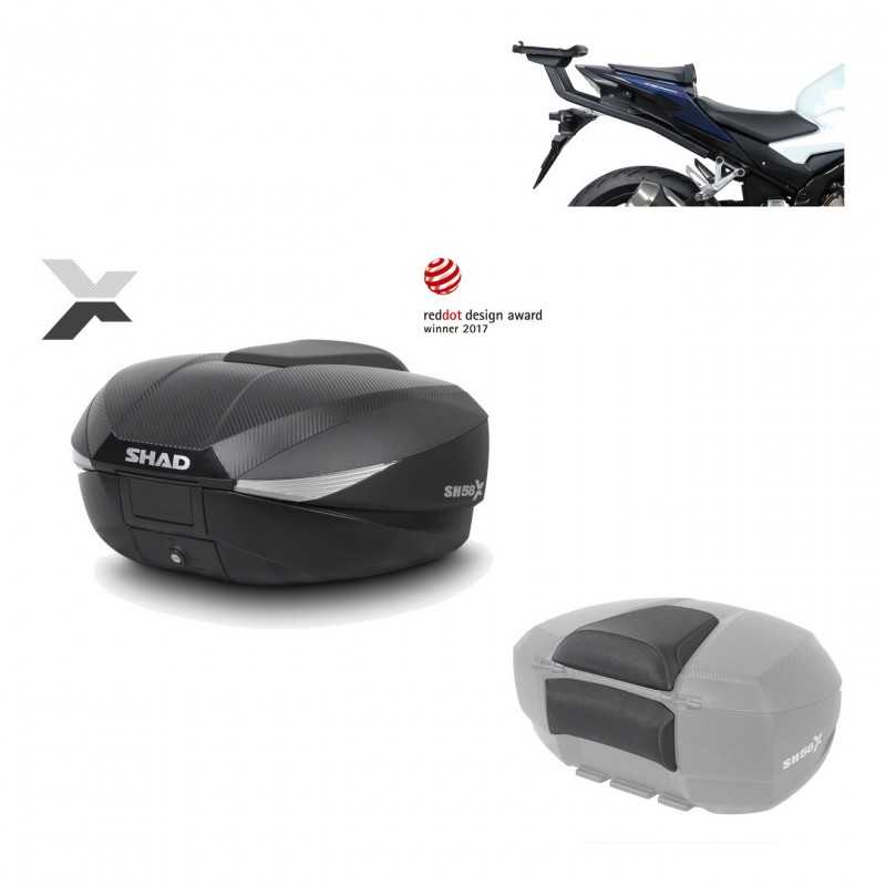 SHAD Baul trasero + herraje montaje respaldo de pasajero SH58X KIT-182411