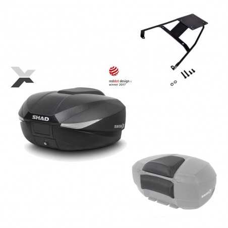 SHAD Baul trasero + herraje montaje respaldo de pasajero SH58X KIT-182261