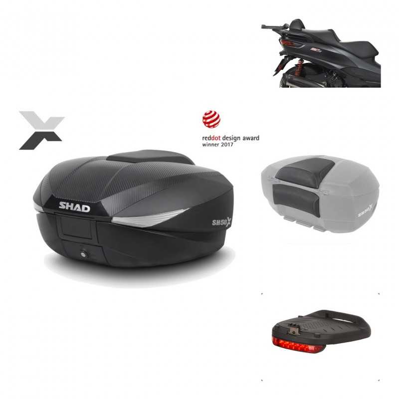 Rear trunk + mounting hardware + accessories  SH58X