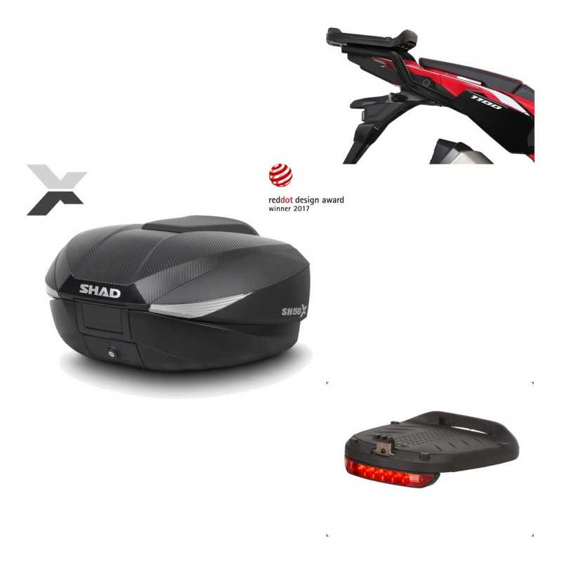 SHAD Baul trasero + herraje montaje luz de freno SH58X KIT-182512
