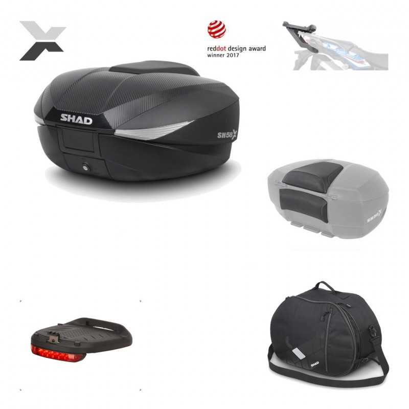 SHAD Baul trasero + herraje montaje accesorios SH58X KIT-182462