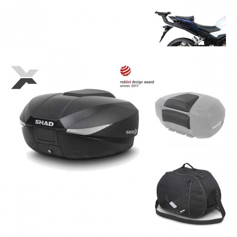 Rear trunk + mounting hardware + accessories  SH58X