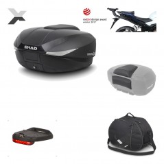 Rear trunk + mounting hardware + accessories  SH58X