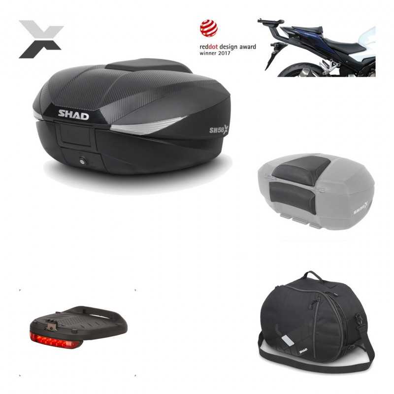 Rear trunk + mounting hardware + accessories  SH58X