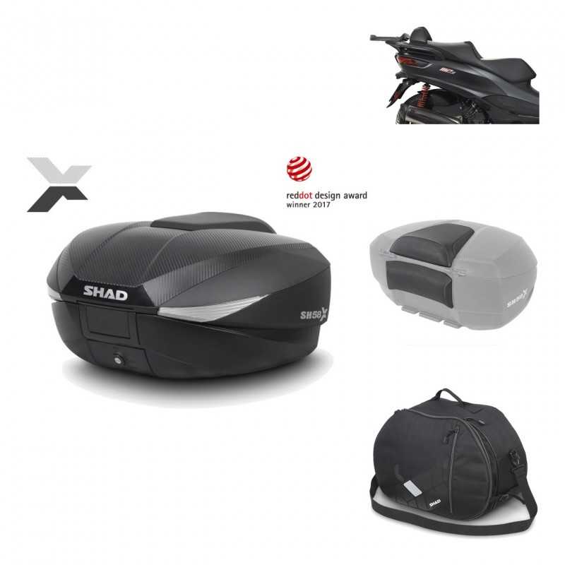 Rear trunk + mounting hardware + accessories  SH58X