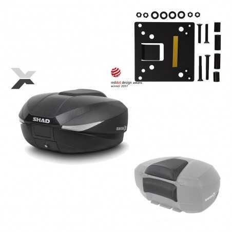 SHAD Baul trasero + herraje montaje respaldo de pasajero SH58X KIT-182265