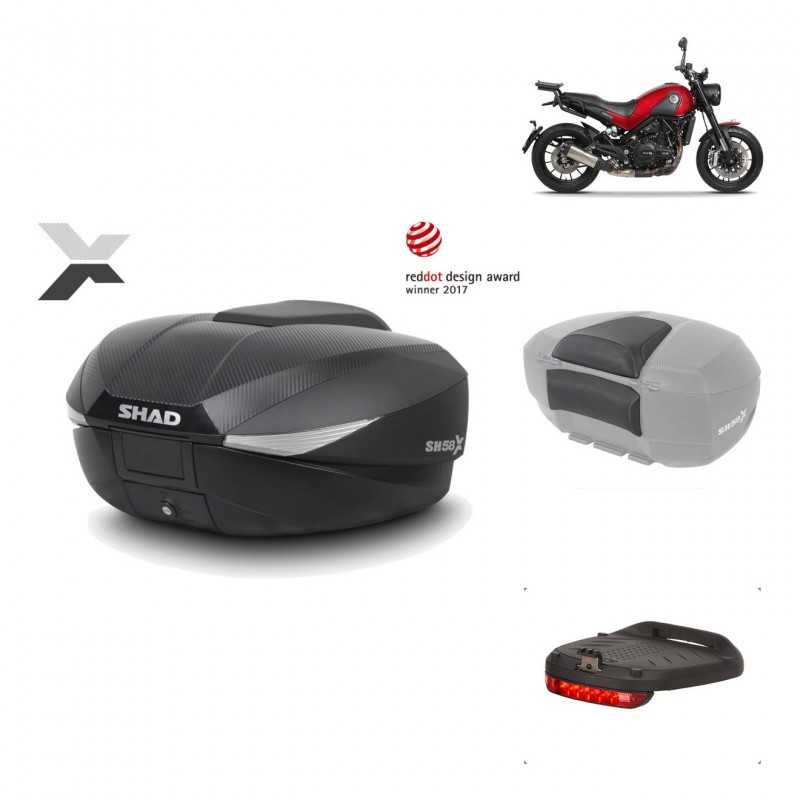 SHAD Baul trasero + herraje montaje accesorios SH58X KIT-182316