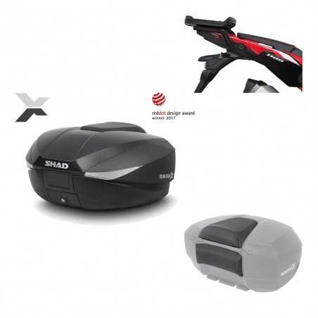 SHAD Baul trasero + herraje montaje respaldo de pasajero SH58X KIT-182515