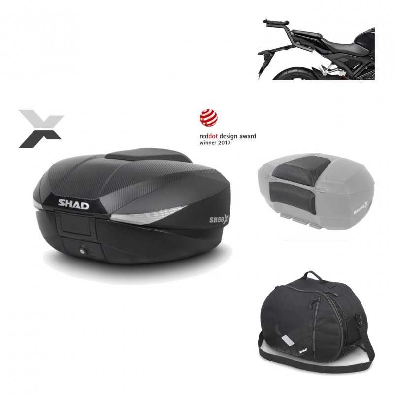 Rear trunk + mounting hardware + accessories  SH58X
