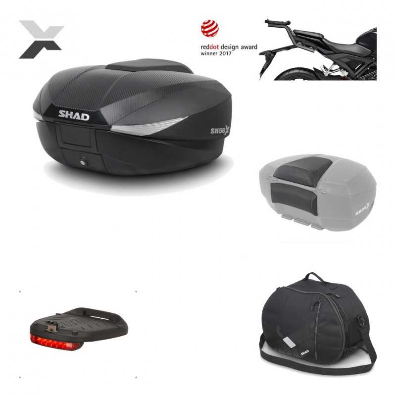 Rear trunk + mounting hardware + accessories  SH58X