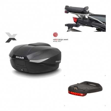 SHAD Baul trasero + herraje montaje luz de freno SH58X KIT-182368
