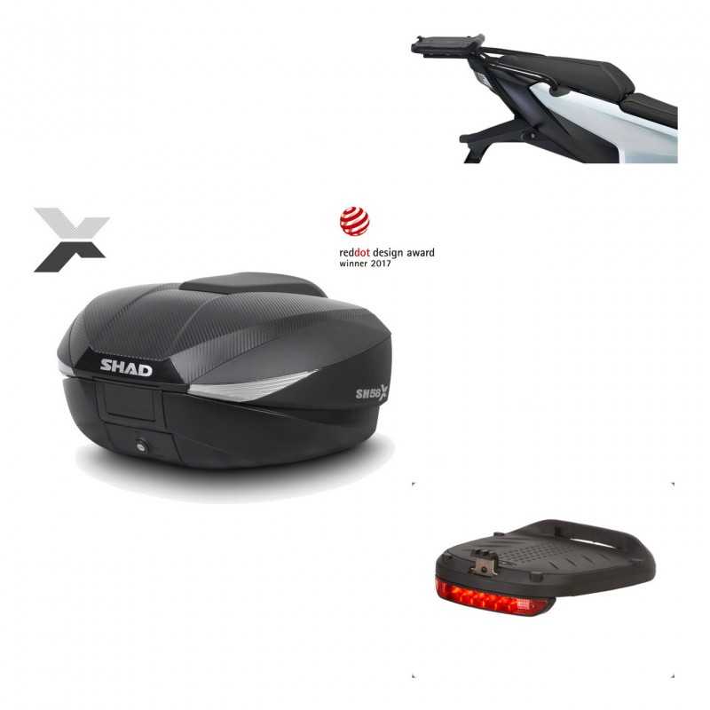 SHAD Baul trasero + herraje montaje luz de freno SH58X KIT-182416