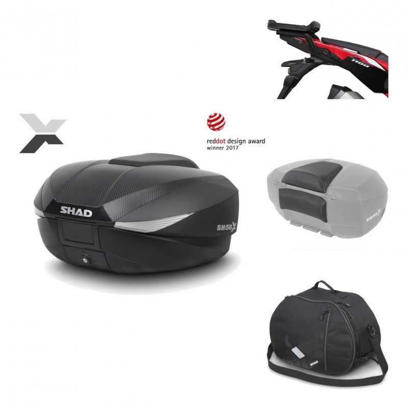SHAD Baul trasero + herraje montaje accesorios SH58X KIT-182517