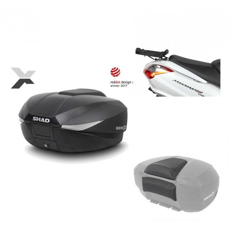 SHAD Baul trasero + herraje montaje respaldo de pasajero SH58X KIT-182267