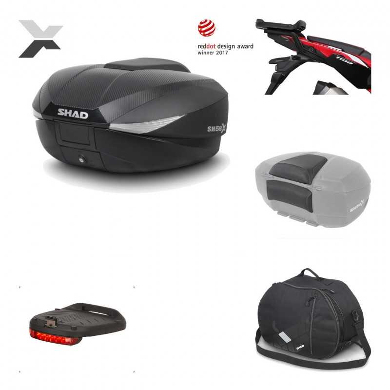 Rear trunk + mounting hardware + accessories  SH58X
