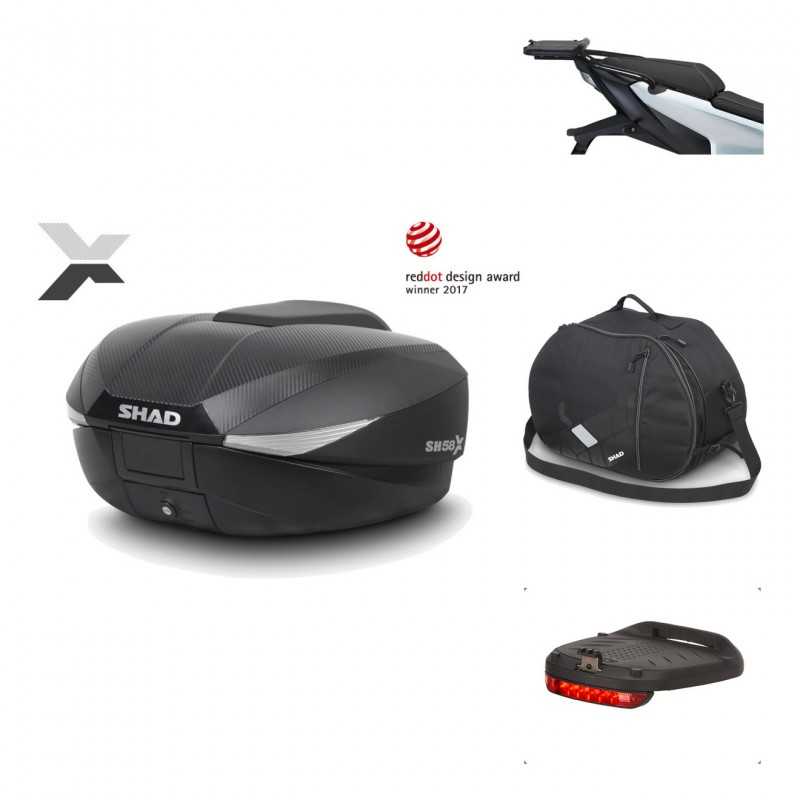 Rear trunk + mounting hardware + accessories  SH58X