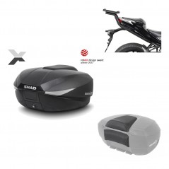 SHAD Baul trasero + herraje montaje respaldo de pasajero SH58X KIT-182268
