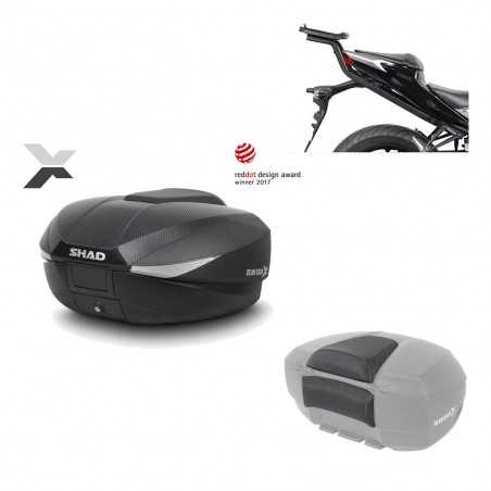 SHAD Baul trasero + herraje montaje respaldo de pasajero SH58X KIT-182268