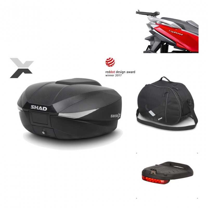 Rear trunk + mounting hardware + accessories  SH58X