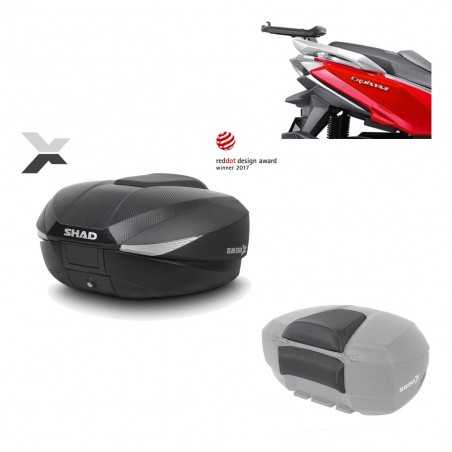 SHAD Baul trasero + herraje montaje respaldo de pasajero SH58X KIT-182567