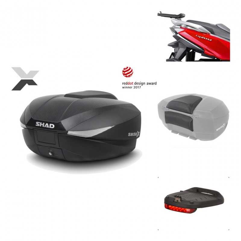 Rear trunk + mounting hardware + accessories  SH58X