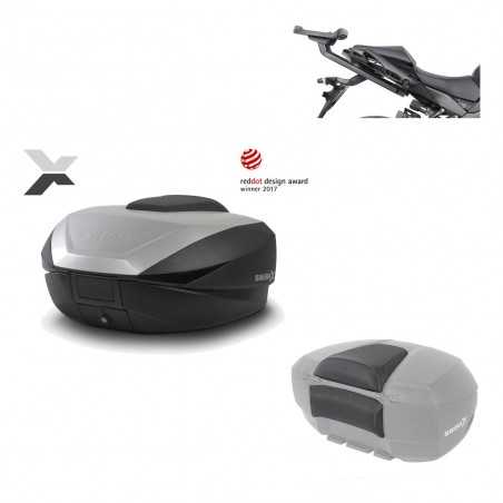 SHAD Baul trasero + herraje montaje respaldo de pasajero SH59X ALU KIT-182820