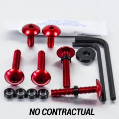 PRO-BOLT Kit tornillería aluminio carenado FOHO55R Rojo 57676