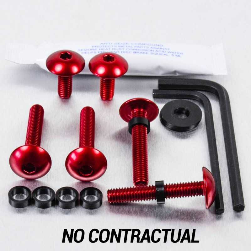 PRO-BOLT Kit tornillería aluminio carenado FOHO55R Rojo 57676