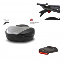 SHAD Baul trasero + herraje montaje luz de freno SH59X ALU KIT-182721