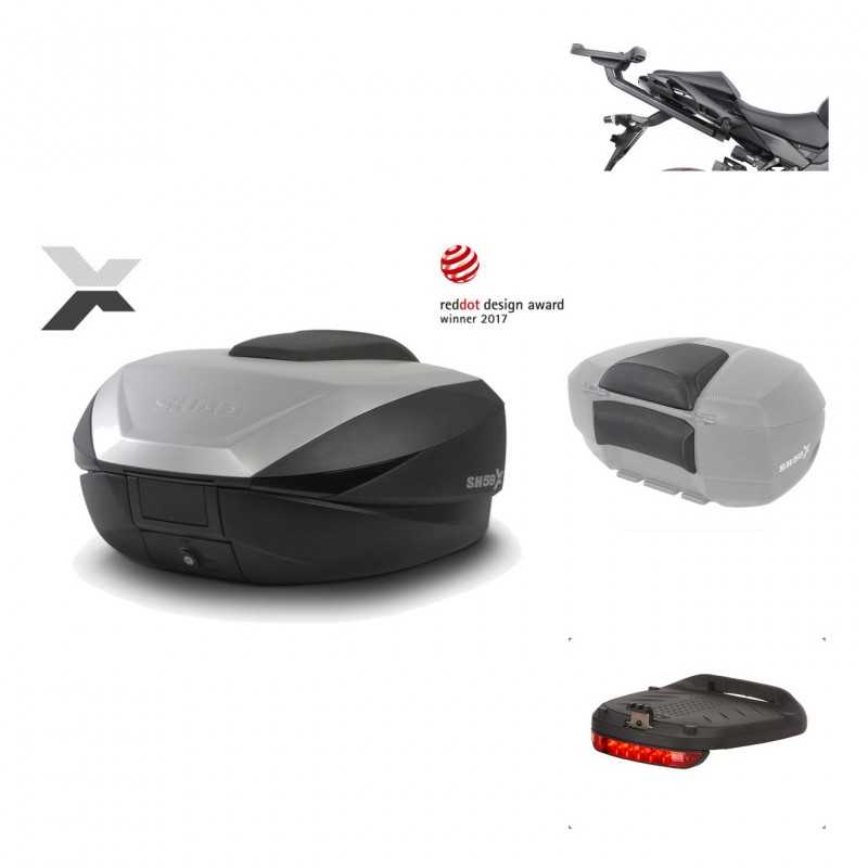 Rear trunk + mounting hardware + accessories  SH59X ALU