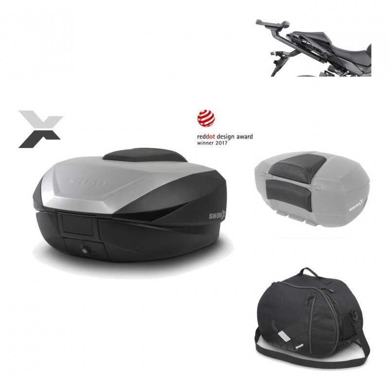 Rear trunk + mounting hardware + accessories  SH59X ALU