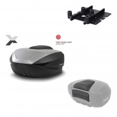 SHAD Baul trasero + herraje montaje respaldo de pasajero SH59X ALU KIT-182622