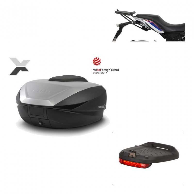 Back trunk + big top fitting + brake light  SH59X ALU