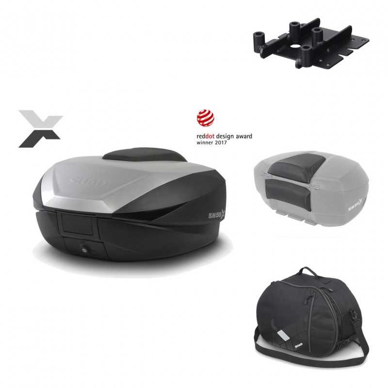 Rear trunk + mounting hardware + accessories  SH59X ALU