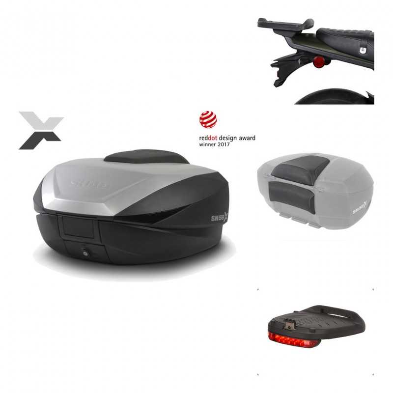 Rear trunk + mounting hardware + accessories  SH59X ALU