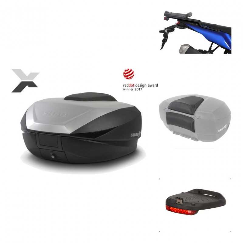 Rear trunk + mounting hardware + accessories  SH59X ALU