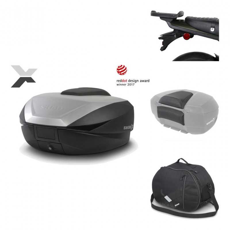 Rear trunk + mounting hardware + accessories  SH59X ALU