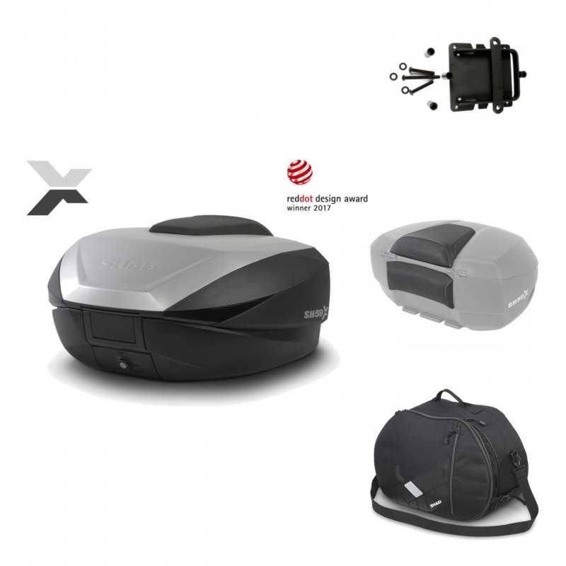 Rear trunk + mounting hardware + accessories  SH59X ALU