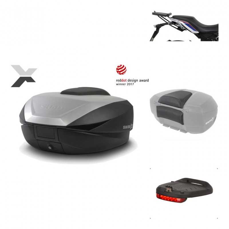 SHAD Baul trasero + herraje montaje accesorios SH59X ALU KIT-182677
