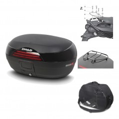Rear trunk + mounting hardware + accessories  SH46 SH 46 NEW MODEL