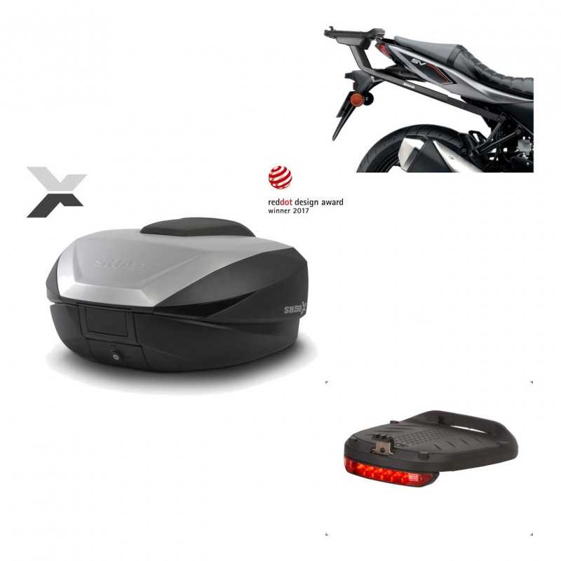 Back trunk + big top fitting + brake light  SH59X ALU