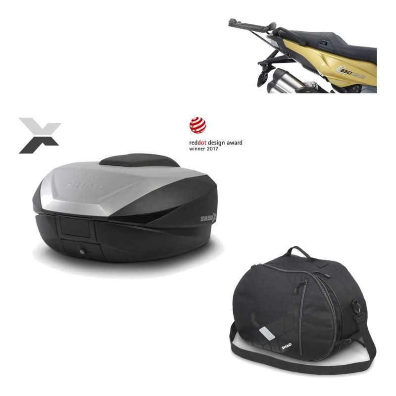 Back trunk + big top fitting + internal bag  SH59X ALU