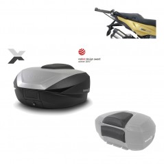 SHAD Baul trasero + herraje montaje respaldo de pasajero SH59X ALU KIT-182631