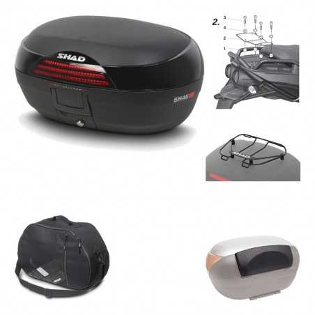 SHAD Baul trasero + herraje montaje accesorios SH46 SH 46 NEW MODEL KIT-182983