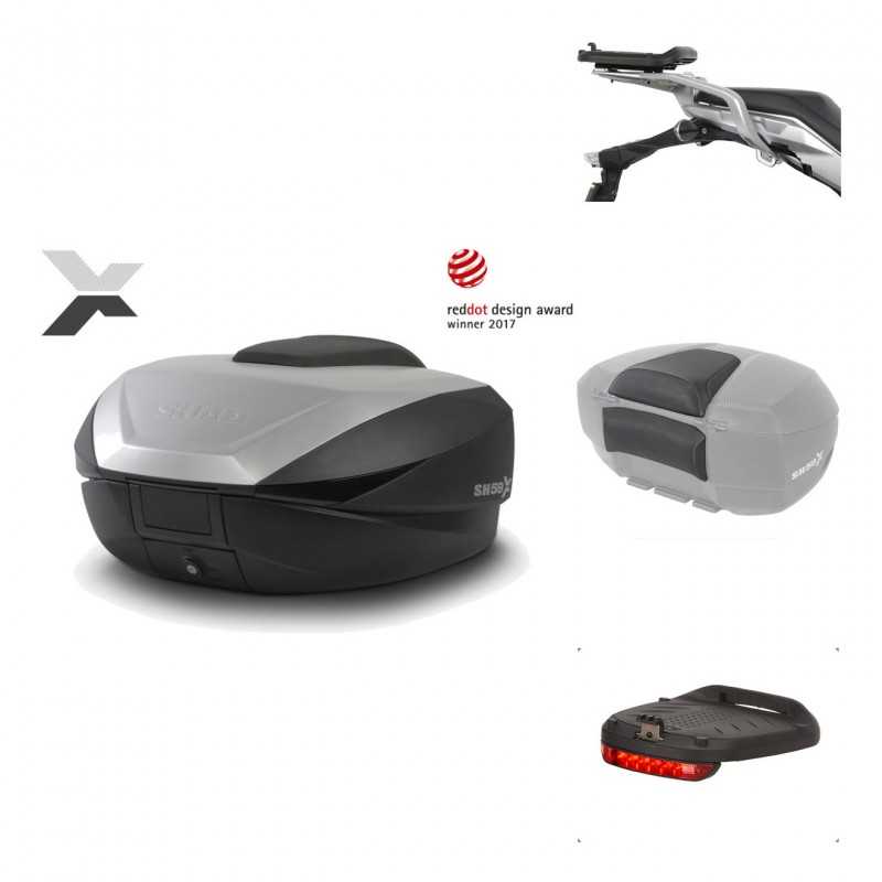 Rear trunk + mounting hardware + accessories  SH59X ALU