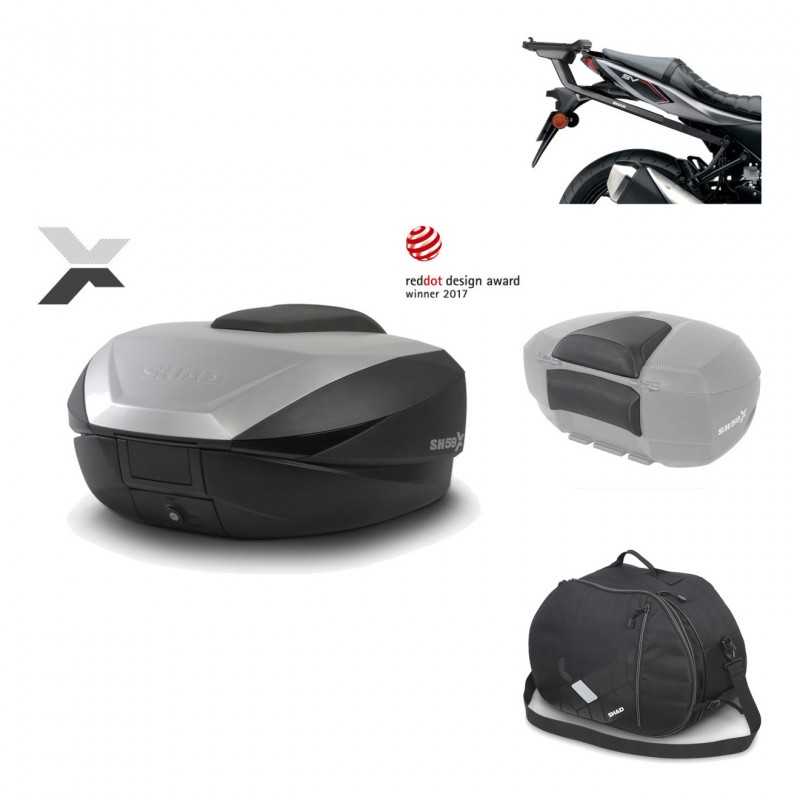 Rear trunk + mounting hardware + accessories  SH59X ALU