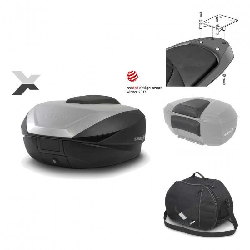 Rear trunk + mounting hardware + accessories  SH59X ALU