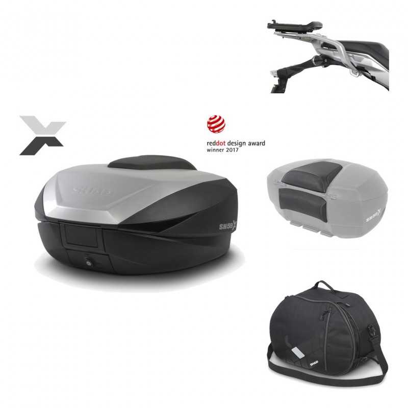 SHAD Baul trasero + herraje montaje accesorios SH59X ALU KIT-182686