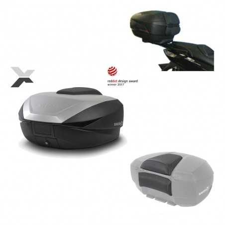 SHAD Baul trasero + herraje montaje respaldo de pasajero SH59X ALU KIT-182935